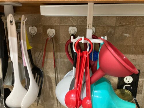 3PCS SET Hook Kitchen Ustensil Storage Rack 360 Degree Rotation photo review